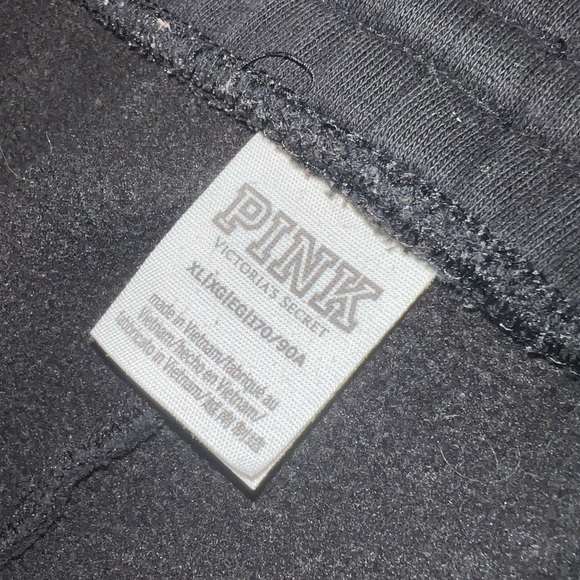 Victoria's Secret PINK Black Orange Custom Tie Dye Cozy Cuffed Joggers Size XL - Picture 8 of 10